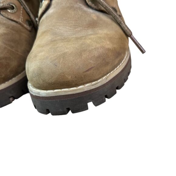 Skechers Brown Leather Lace Up Ankle Boots - Picture 3 of 12